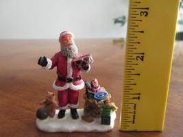 Lemax Christmas Village Figurine Santa Toys Bag Drum Ball Teddy Doll Car 2.6" - $9.49