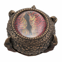 Bronze Finish Dragon Eye Trinket Stash Box - £34.71 GBP