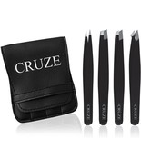 CRUZE Tweezers Set (4-Piece) – Precision Tweezers for Facial Hair Women ... - $14.82 CAD