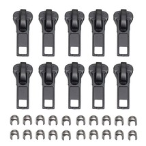 10 Pieces #5 Black Zipper Sliders Zipper Repair Zipper Replacement For P... - $19.99