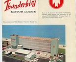 Thunderbird Motor Lodge Brochure Oceanfront at 35th St Virginia Beach VA... - $27.72
