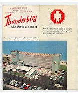 Thunderbird Motor Lodge Brochure Oceanfront at 35th St Virginia Beach VA... - £21.83 GBP