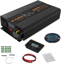 3000W/6000W(Peak) Pure Sine Wave Car Power Inverter 12V Dc To 120V Ac 60Hz With - £237.92 GBP