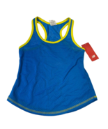 New Balance Youth Girls Mesh Running Racerback Tank Top Blue Yelow Green... - £8.53 GBP