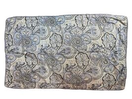 Waverly Paisley Checked set of 2 pillow king shams cases blue Cotton bed... - $29.73