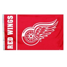 NHL Detroit Red Wings Flag 3&#39; x 5&#39;  Flag Indoor/ Outdoor Hockey Red New - £14.25 GBP