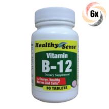 6x Bottles Healthy Sense B12 Vitamin Dietary Supplement Tablets | 30 Per Bottle - £13.59 GBP