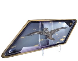 Antique  Moser Raised Enamel Tray with Bird of Prey - £713.20 GBP