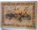 PIMPERNEL Kitchen Counter Top Cork Back Board French Country Apples Pear... - $19.79