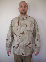 US Military AIR FORCE Marines Desert Camo Ripstop Combat Jacket Coat Lar... - £19.53 GBP