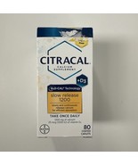 (1) Citracal Calcium Slow Release 1200  Supplement D3 80 Tabs Exp. 03/2027 - $284.35 MXN