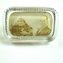 1901 Buffalo Worlds Fair Pan-American Glass Paperweight Wm McKinley Temple Music - £39.95 GBP