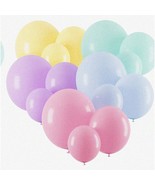 Rainbow Macaron Balloons - 100 Pastel Assorted Colors for Spring, Candy,... - $60.42 CAD