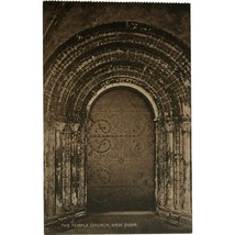 Vintage Postcard: The Temple Church, West Door - £7.84 GBP