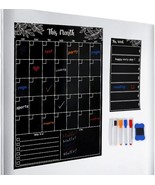 Magnetic Calendar for Fridge| 12” X 17” Monthly and 5” X 10” Weekly Reus... - £26.47 GBP