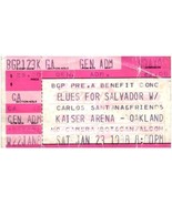 Vintage Carlos Santana Ticket Stub January 23 1988 Oakland California - £19.45 GBP