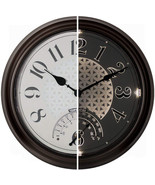 14&quot; in/Outdoor Luminous Wall Clock with Thermometer, Weather Thermometer - $3,420.66 MXN