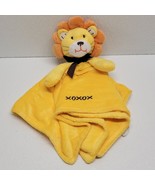 Honey Bunny LION Security Blanket Lovey Plush Yellow XOXOX Embroidery - $45.91 CAD