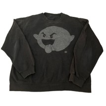Kirby Nintendo Crew Neck Black Long Sleeve Sweatshirt No Tag Fits Size 2XL - $380.15 MXN