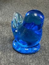 Signed Leo Ward Blue Bird of Happiness glass figurine 1995 EUC Beautiful... - £9.19 GBP