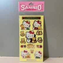 Vintage Sanrio 1976 1995 Hello Kitty &amp; Bear Mylar Stickers - £19.91 GBP
