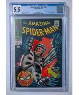 1968 Amazing Spider-Man 58 CGC 5.5, Silver Age 12 cent cover, Marvel Com... - $139.30