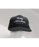Variety Attractions Zanesville Ohio Vintage Trucker Hat Cap Snapback- Black - £7.86 GBP