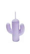 Pink Sky Plastic Cactus Sipper Cup &amp; Straw (Spring 2021 Box) FitFabFun - £7.86 GBP