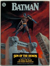 SIGNED Mike Barr &amp; Jerry Bingham Batman Son of the Demon Hardcover Graphic Novel - £127.38 GBP