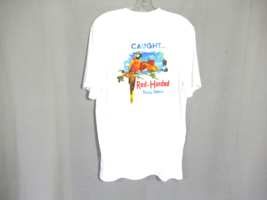 Tommy Bahama tee shirt Small white Caught Red Handed parrot short sleeve... - $21.51