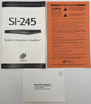 Niles SI-245 Amp Owners Manual System Integration Amplifier Instruction Book - £8.30 GBP