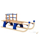 vidaXL Folding Snow Sledge with Backrest Wood 46.9&quot; - $3,027.99 MXN