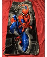 Marvel Spider-Man Zip-Up Sleeping Bag Blanket by Northwest 58” No Wear Fun - $25.00