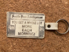 Vintage Seattle Post Intelligencer Advertise Keychain Collectible WA History - £17.96 GBP