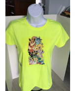 Yellow Pokemon 2 Tone t-shirt NWT Size M Adult Pickachu, Eevee WOW Design 3 - £11.62 GBP