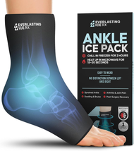 Ankle Ice Pack Wrap for Injuries Reusable, Foot Ice Pack Wrap - Cold Compression - £23.38 GBP