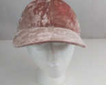 Women&#39;s Solid Pink Velvet Adjustable Baseball Cap - $14.54