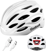 Bicycle Helmets For Men And Women: Gudook Bike Helmet With Led Light. - £47.88 GBP