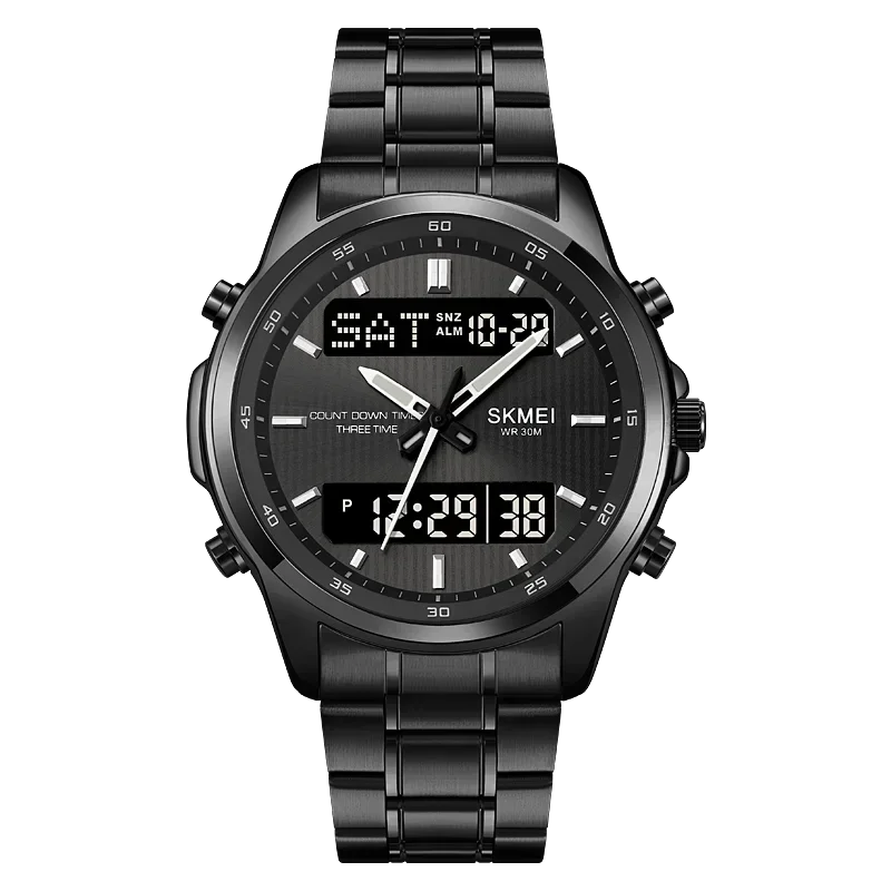 2049 Mens Back Light Sport Watch Waterproof Alarm Clock relogio masculin... - $30.23