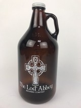 beer growler the lost abbey brewing san marcos 64 oz brown Bottle glass W cap - £9.76 GBP