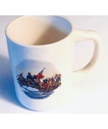 George Washington Crossing The Delaware River Ceramic Coffee Mug Vintage - £11.89 GBP