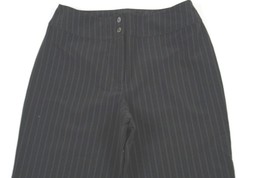 ADDITIONS by CHICO&#39;S Dark Gray with pinstripes Dress Pants Size 1 - £10.75 GBP