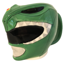Power Rangers Green Ranger Figural Helmet Shaped Ceramic Mug 4&quot;H 6&quot;W - £52.96 GBP
