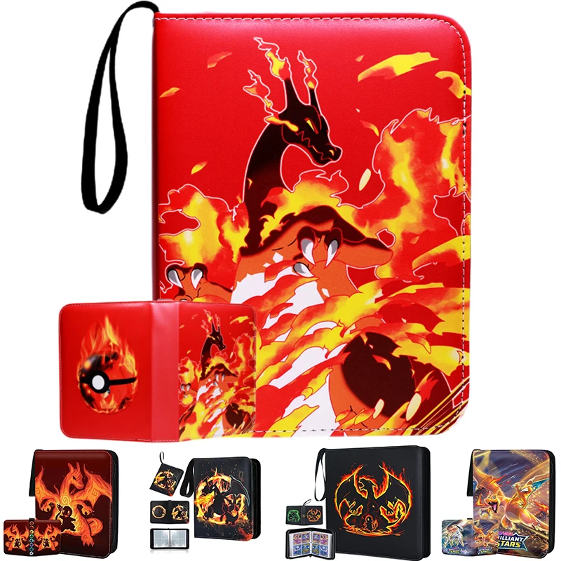 Pokemon Charizard 400pcs Holder Album Game Card Collection Album Book Holder - £18.64 GBP