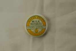 New Vintage Rufus Estey Golden Guernsey Dairy Milk Mini Metal Tin Badge ... - $2.92
