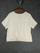 a.n.a Sheer Blouse Shirt XXL 2XL Womens Top Short Sleeve Stretch Regular Fit Tee - £8.32 GBP