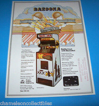 Bazooka By Pse 1977 Original Video Arcade Flyer Vintage Retro Artwork Promo - £18.57 GBP