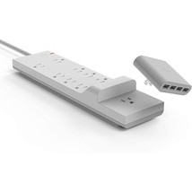 iHome Power Strip: AC Pro + Surge Protector - Outlet Extender with 9 AC Outlets, - £78.32 GBP