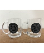Dunking Set Pair 2 Oreo Clear Glass Milk Coffee Mugs Tea Cups Frankfort ... - £23.62 GBP