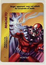 Marvel Overpower1995 Special Character Card Magneto Paralyze Opponent R - £6.59 GBP